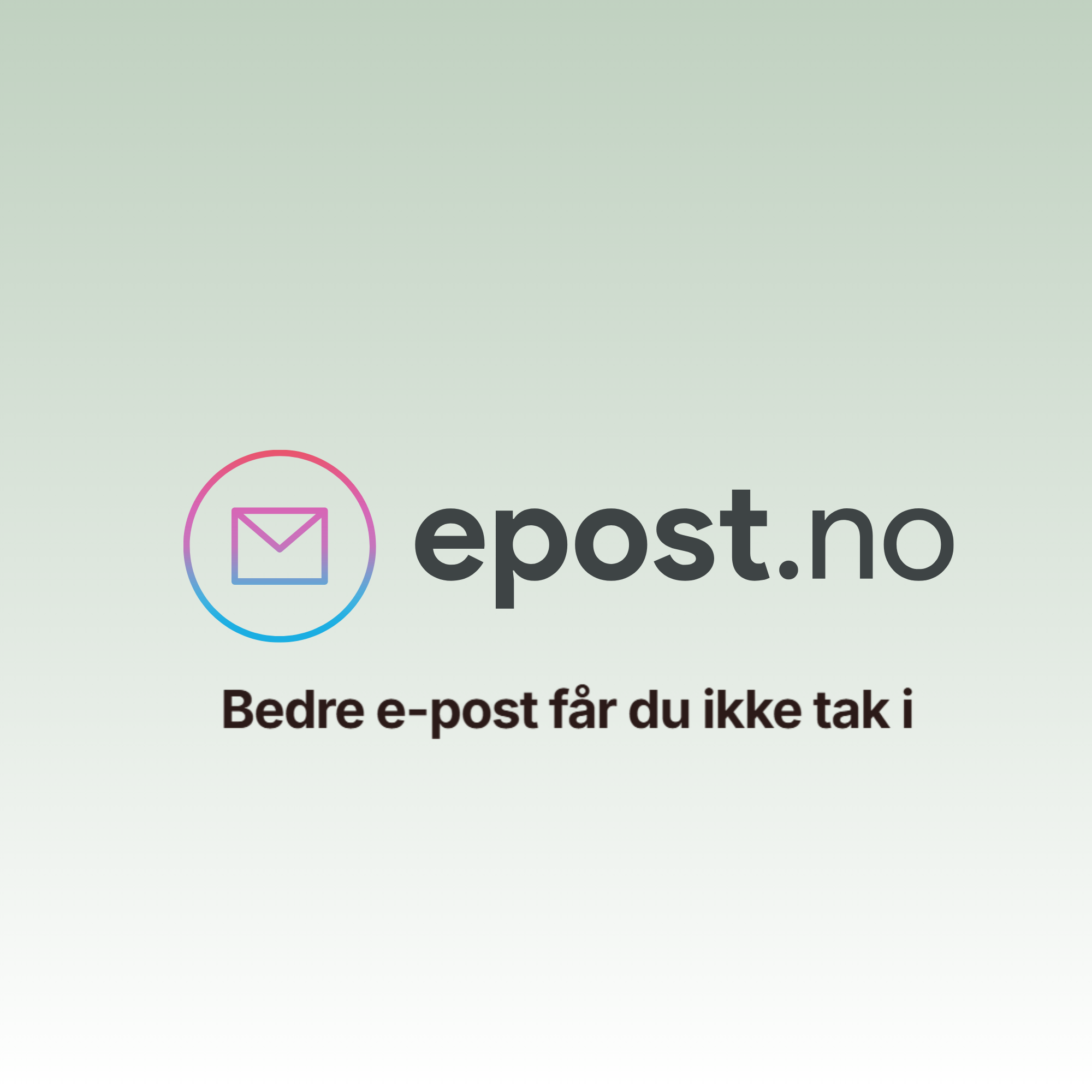 Epost.no - 100% privat e-post