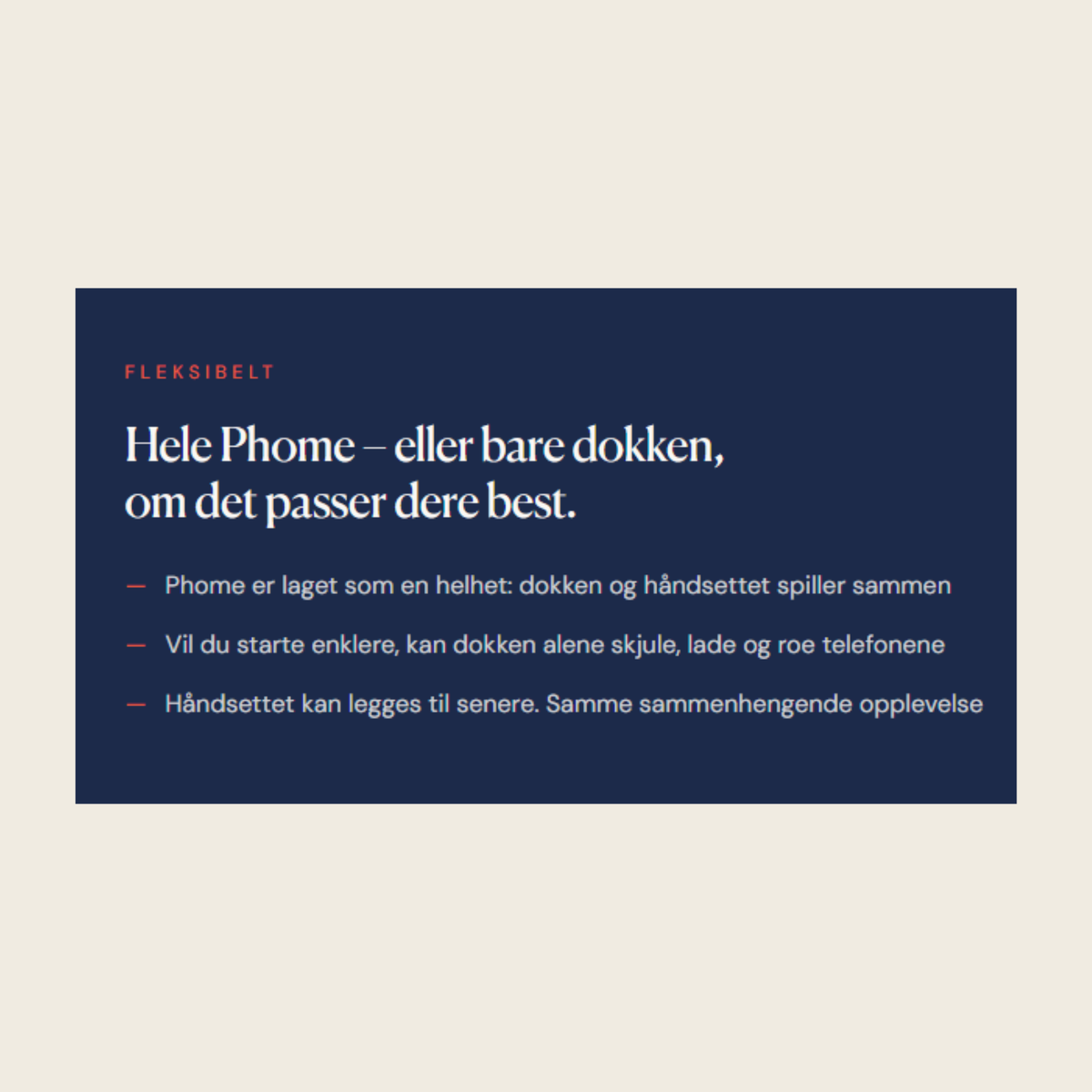 Phome hjemmetelefon