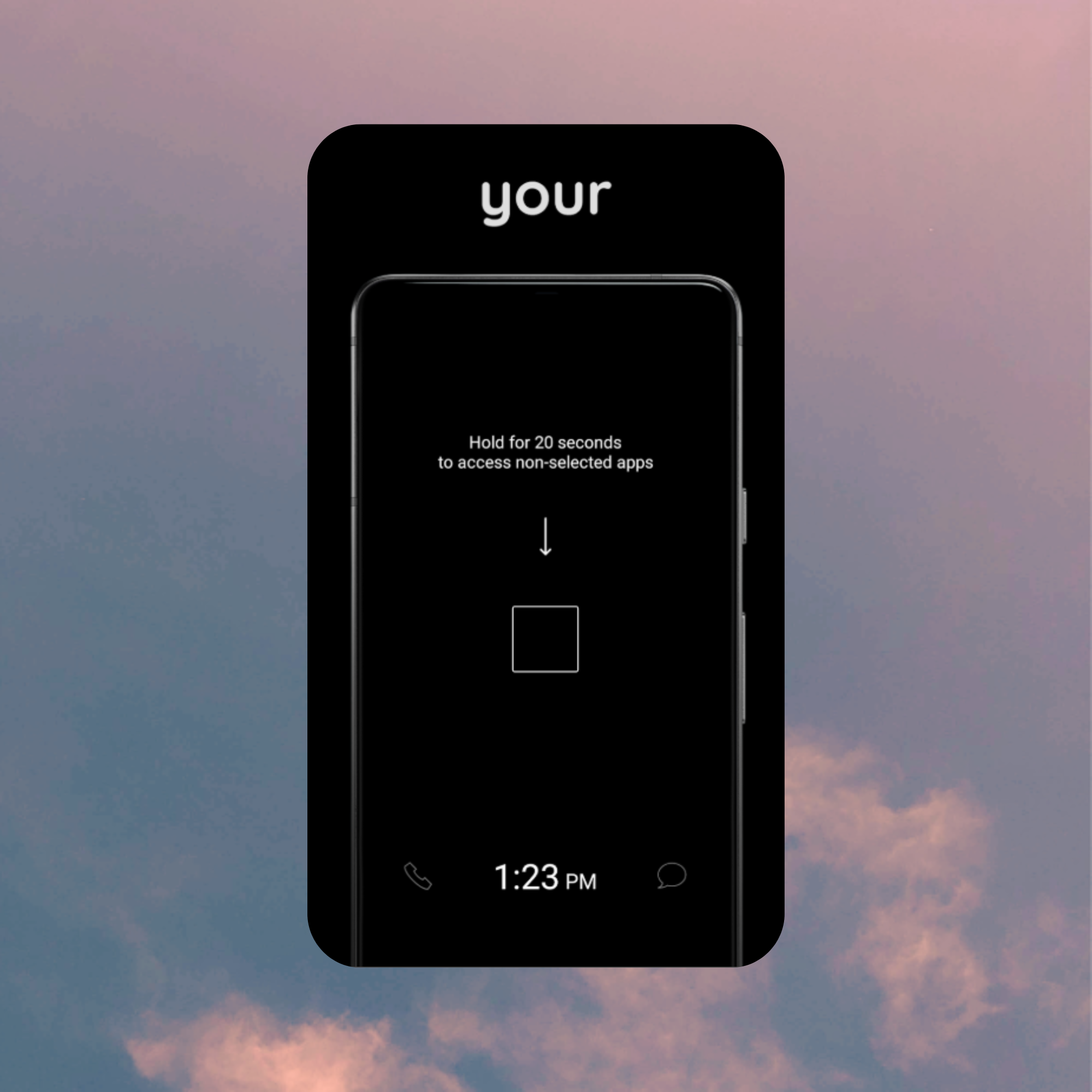 Minimalistisk Hjem skjerm app